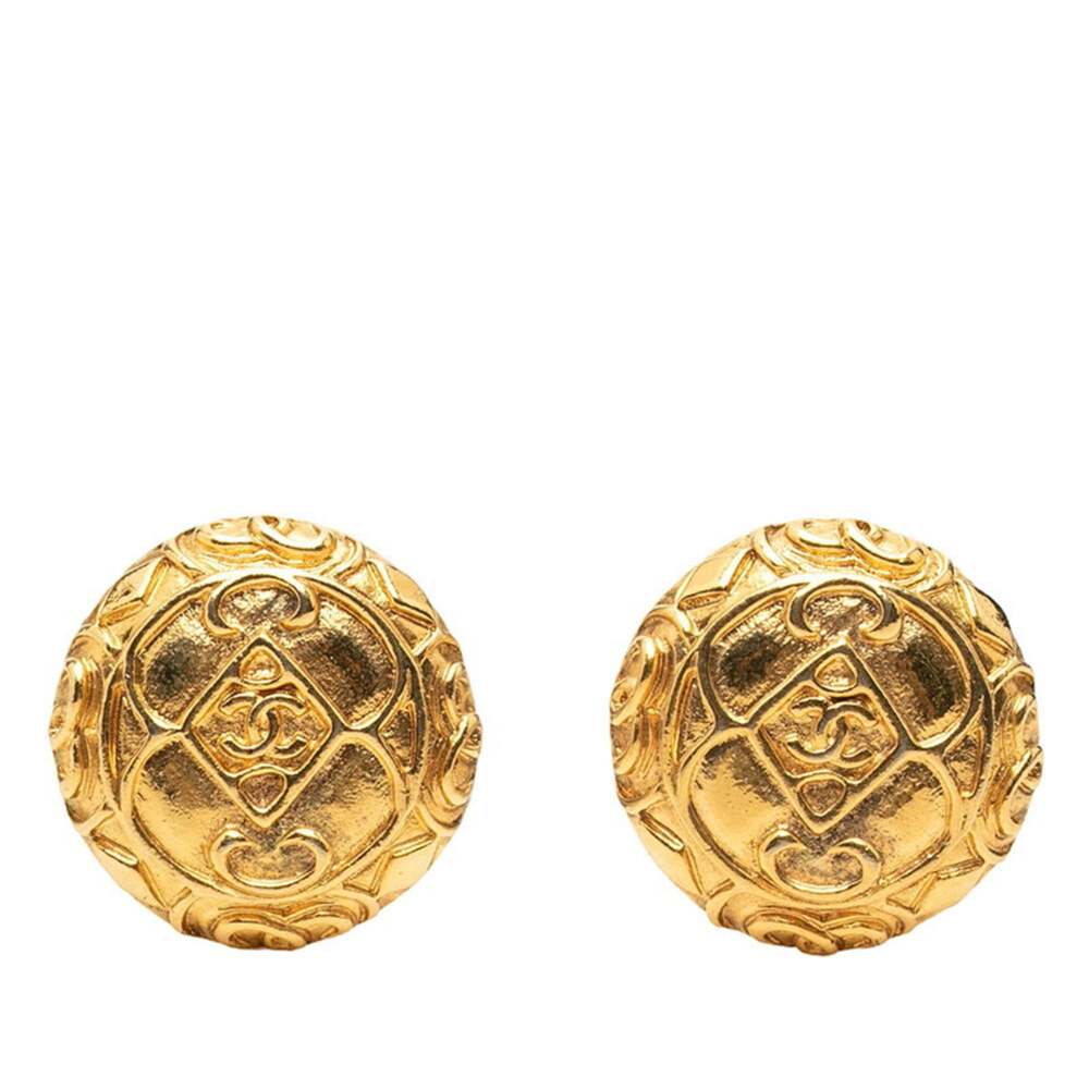 Chanel Cc Logo Clip-On Earrings Metal #246962C70B